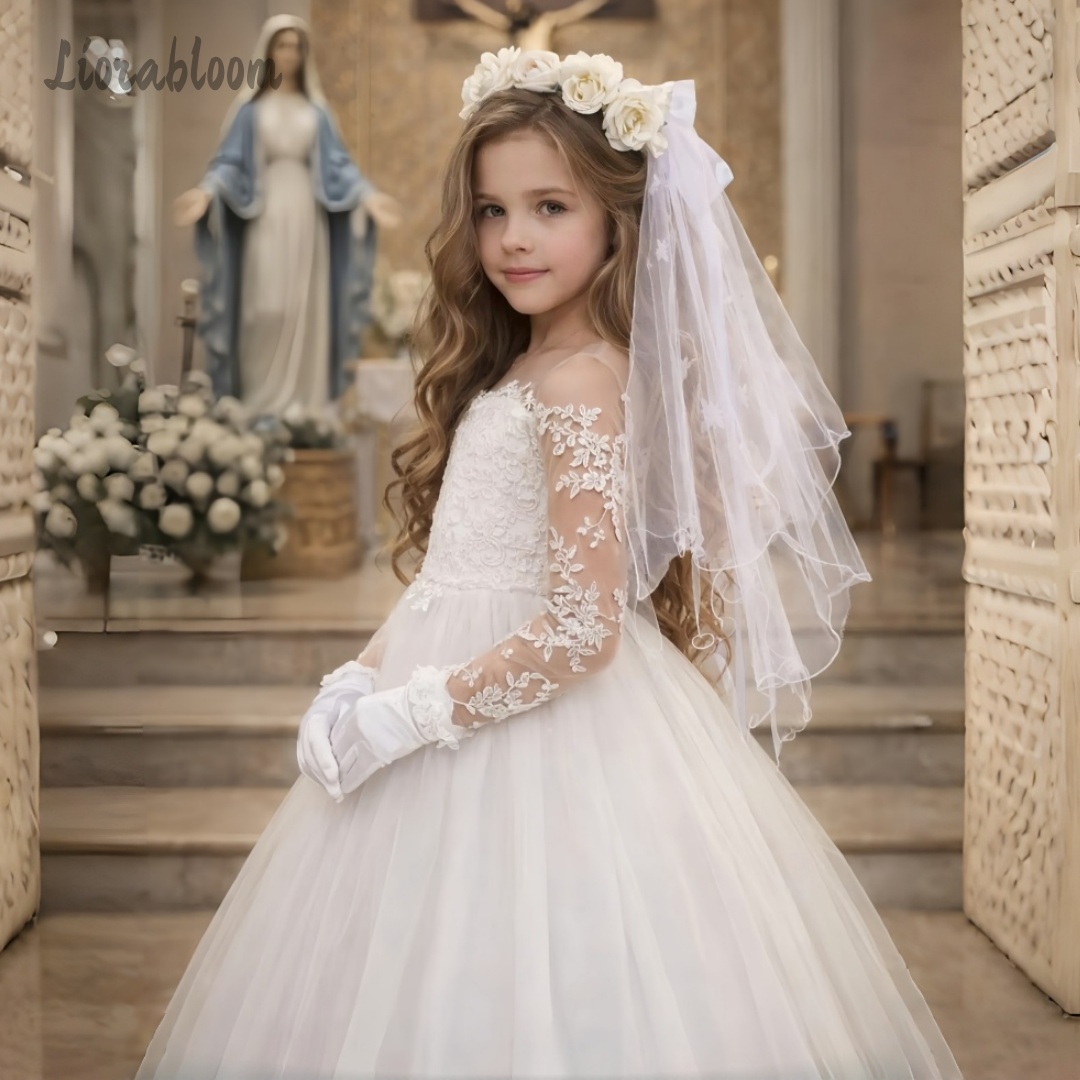 Formal Skirt - Kızların Dantel Gelinlikleri Özel Yapım Tam