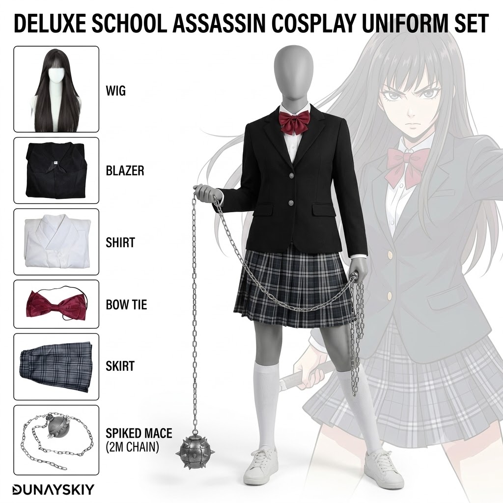 Formal Skirt - Gogo Yubari Siyah JK Etek Üniforma
