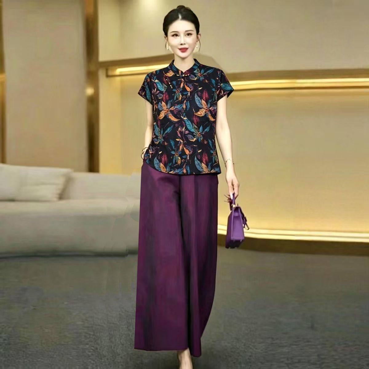Silk Blouse - İpek Takım Yazlık Anne Koleksiyonu Yeni
