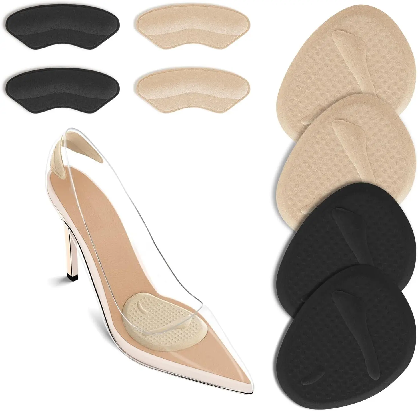 Womens Heels - 2 Set Topuk Yastığı, Ayak Bileği