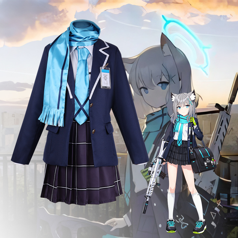 Womens Blazer - Anime Temalı, Lacivert Okul Forması Tarzında