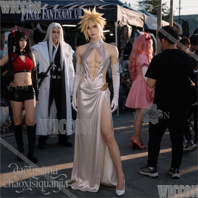 FF7 Cosplay Cloud Yüksek Yırtm - Evening Gown incelemesi ve fiyatı