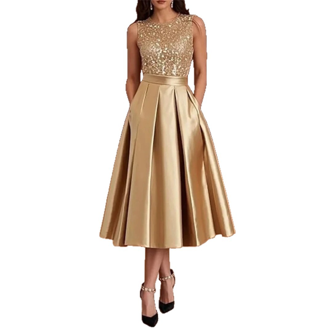 Bordo Payet Saten Midi Elbise  - Midi Dress incelemesi ve fiyatı