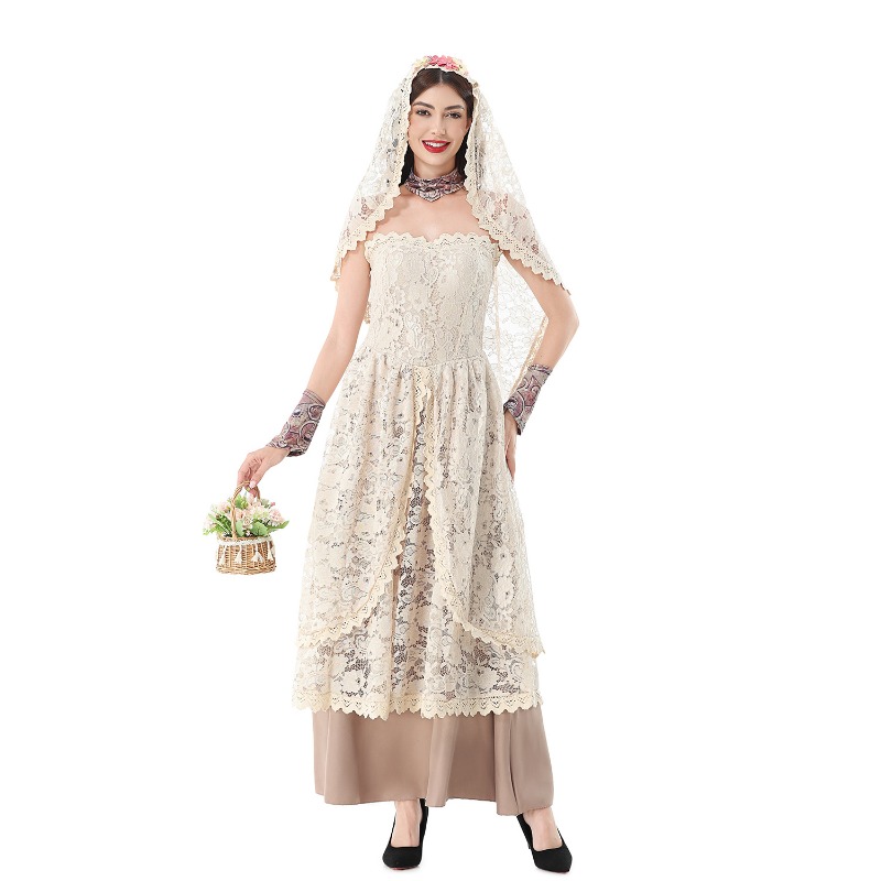 Kadınlar için Vintage Dantel D - Wedding Dress incelemesi ve fiyatı