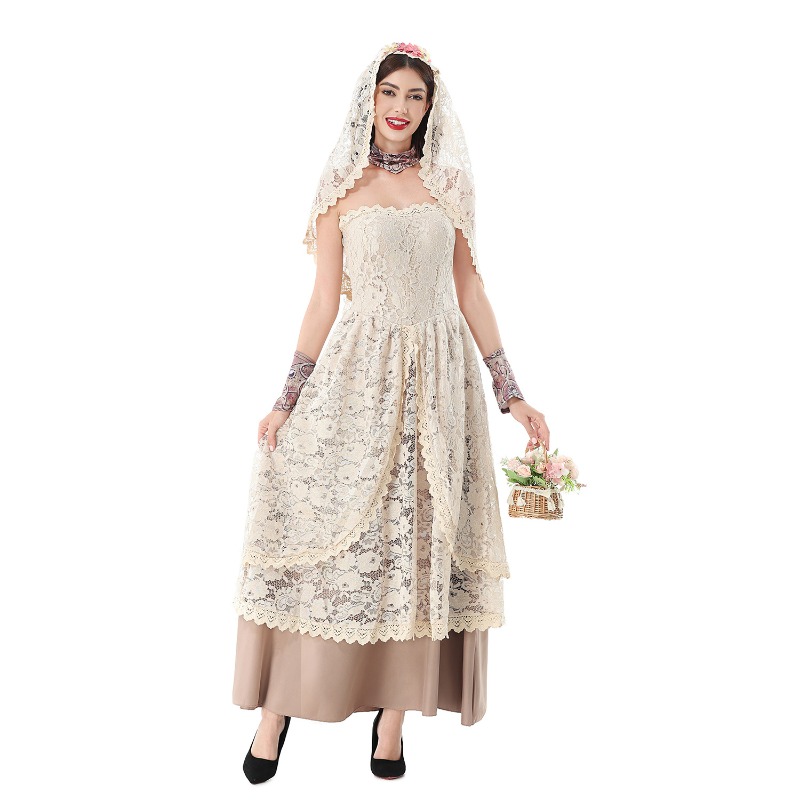 Kadınlar için Vintage Dantel D - Wedding Dress incelemesi ve fiyatı