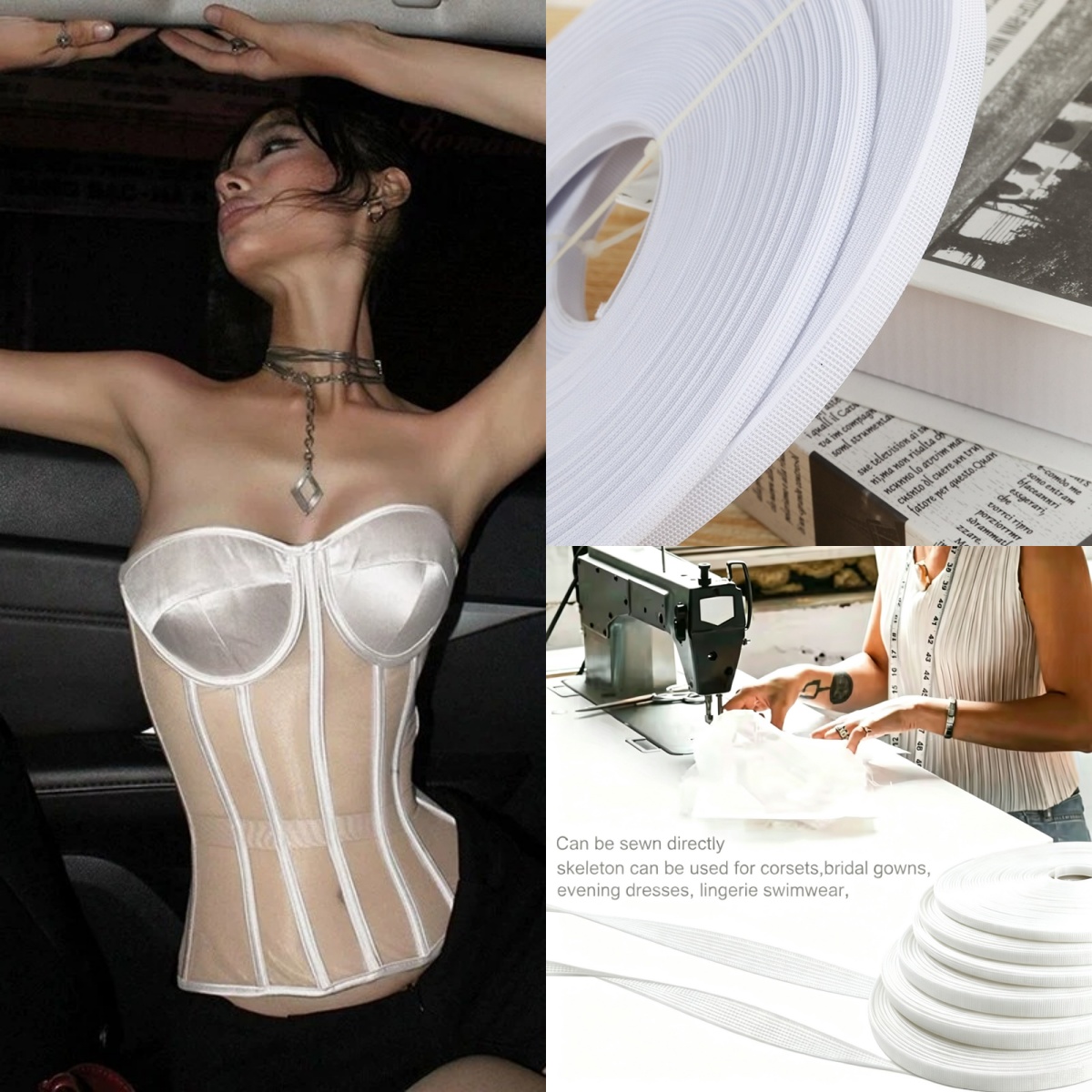 Polyester Balık Kılçık Bandı K - Wedding Dress incelemesi ve fiyatı