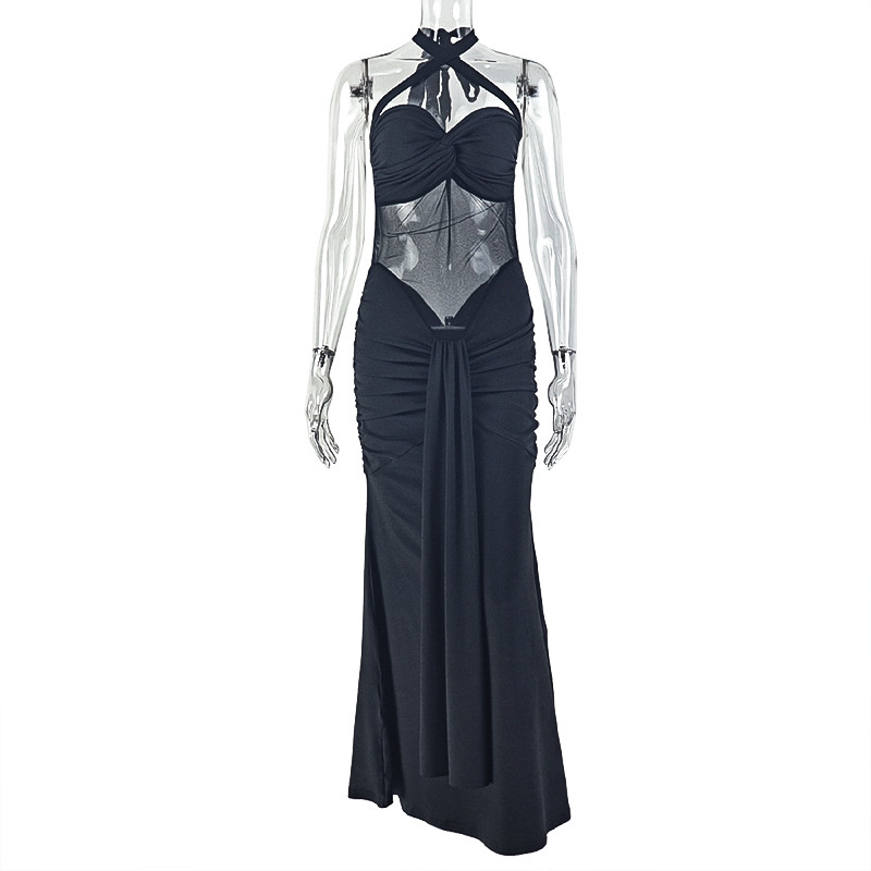 Sırtı Açık Halter Bodycon Elbi - Midi Dress incelemesi ve fiyatı