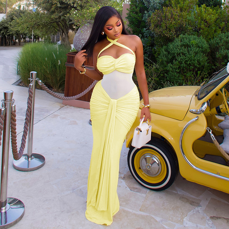 Sırtı Açık Halter Bodycon Elbi - Midi Dress incelemesi ve fiyatı