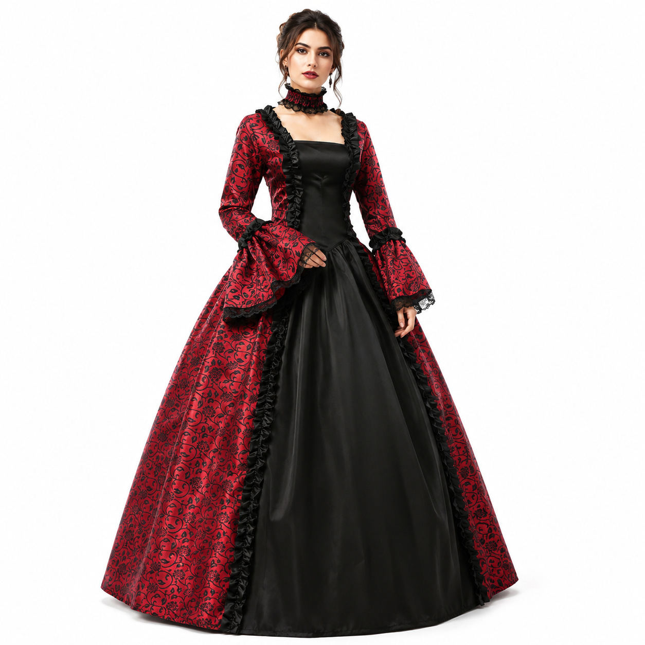 Vintage Ortaçağ Gotik Kare Yak - Lace Dress incelemesi ve fiyatı